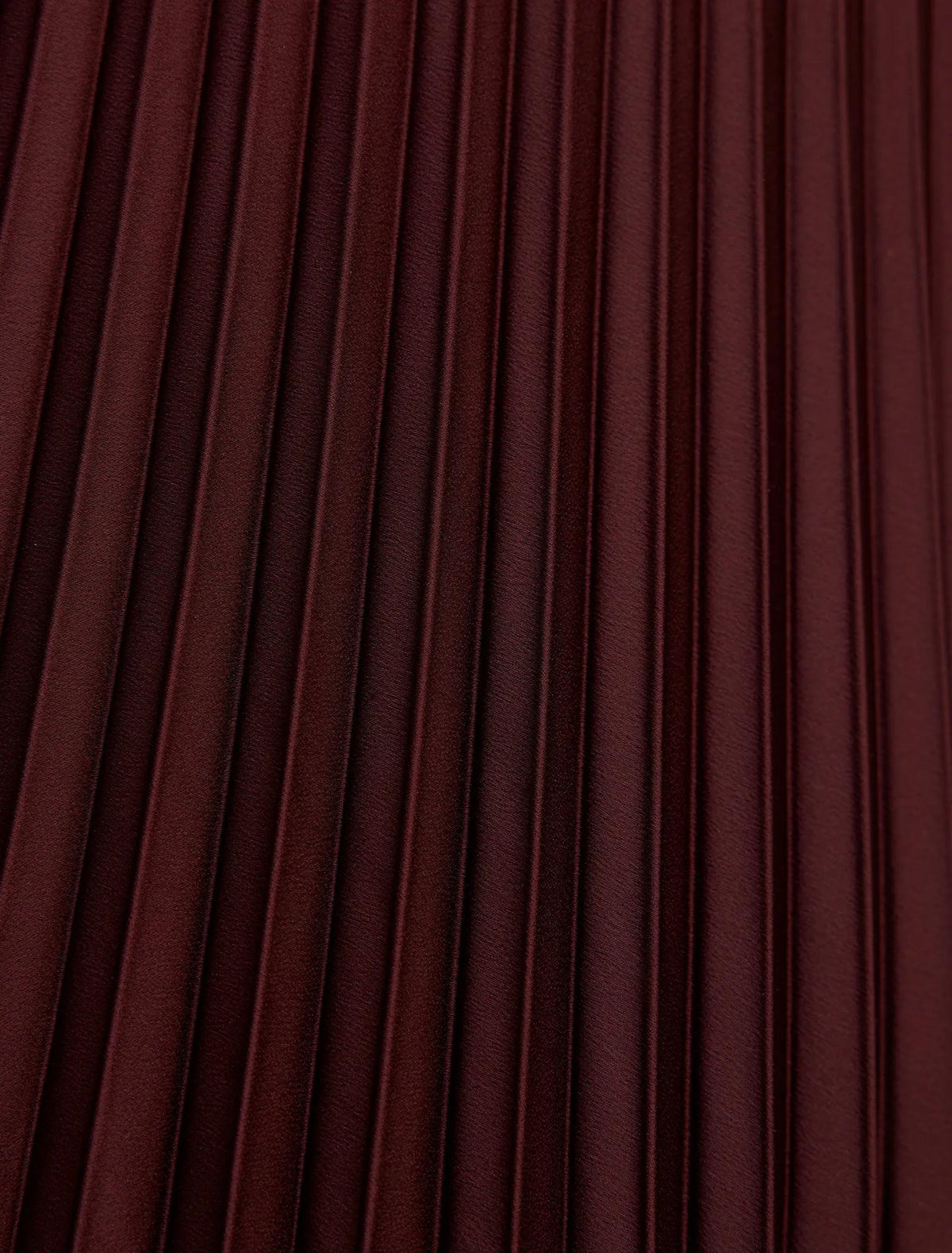 Ester Satin Pleated Skirt Shiraz Red