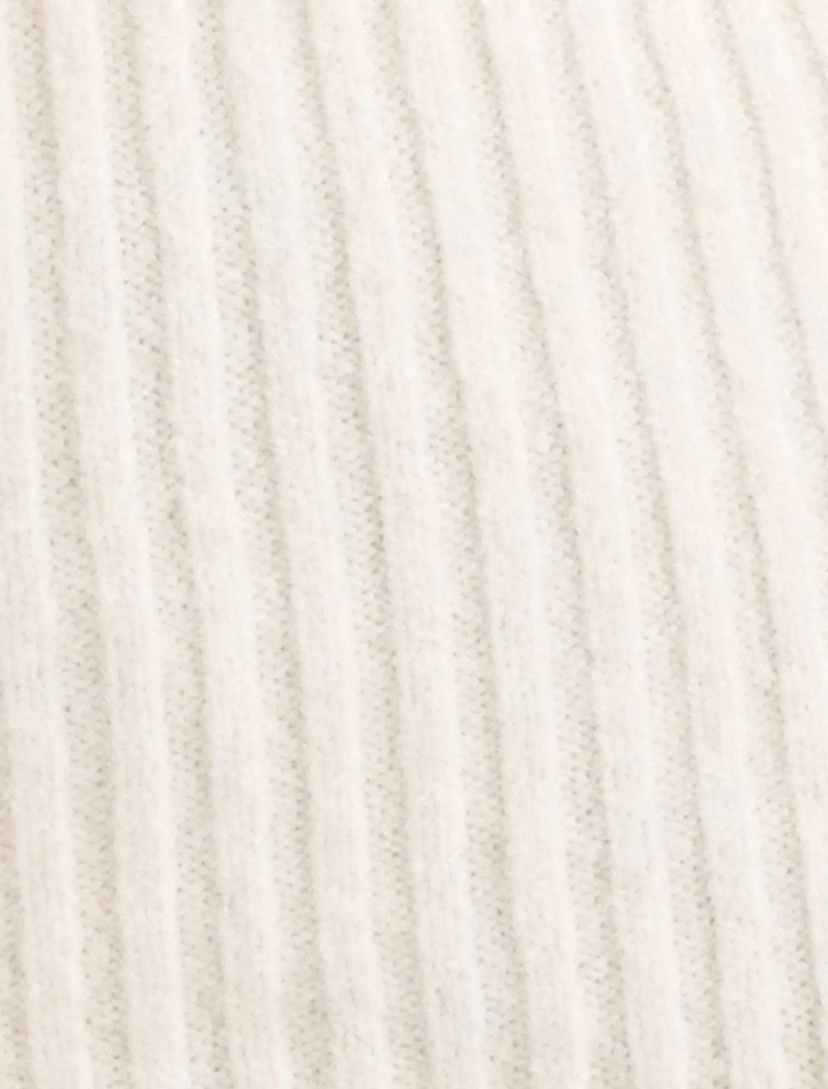 Ashley Ribbed Knit Bardot Top Cream