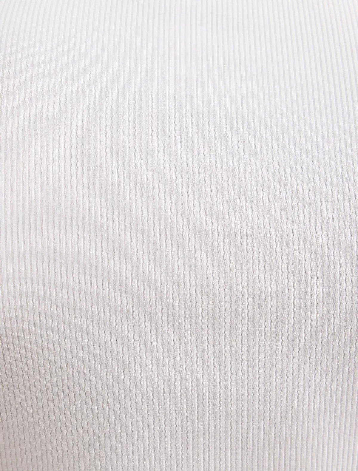 Rebecca Scallop Trim Tee Porcelain & Black