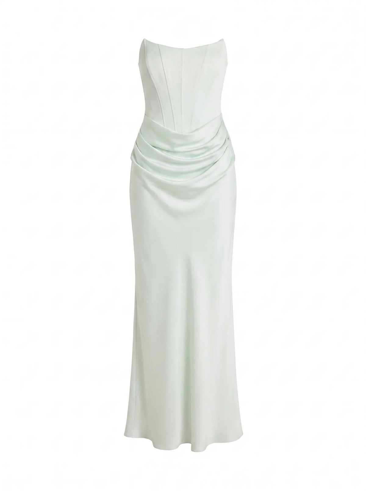 Isra Drape Strapless Maxi Spearmint_mannequin