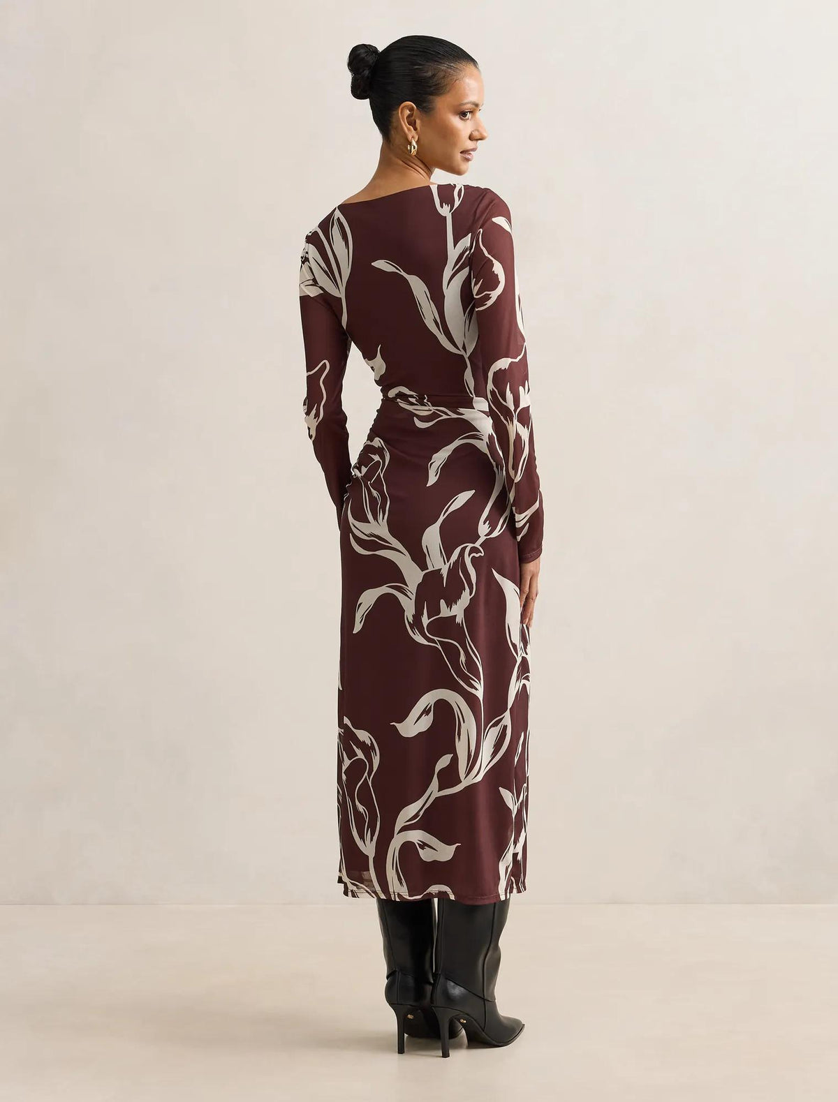 Ally Petite Long Sleeve Midi Sable Moselle