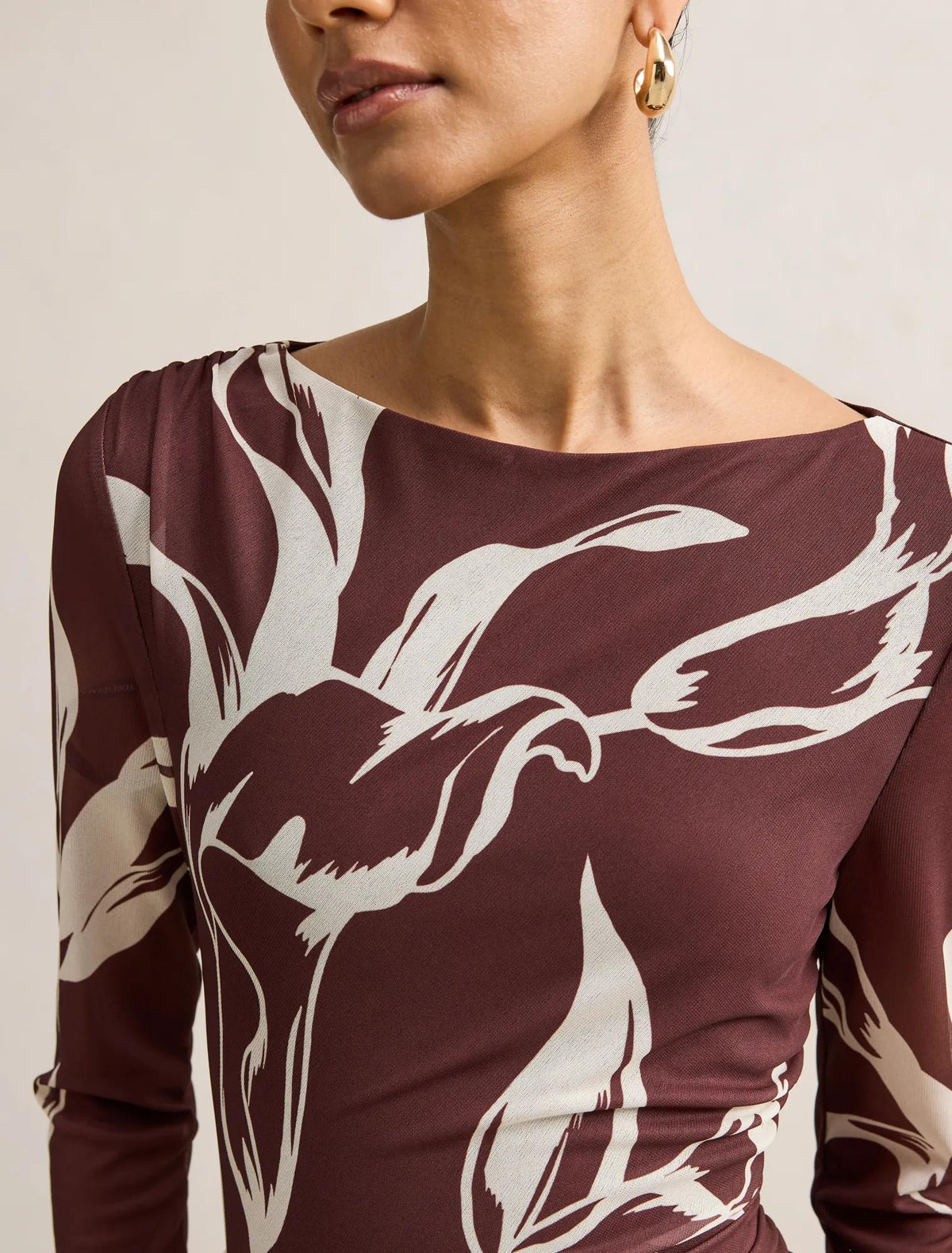 Ally Petite Long Sleeve Midi Sable Moselle