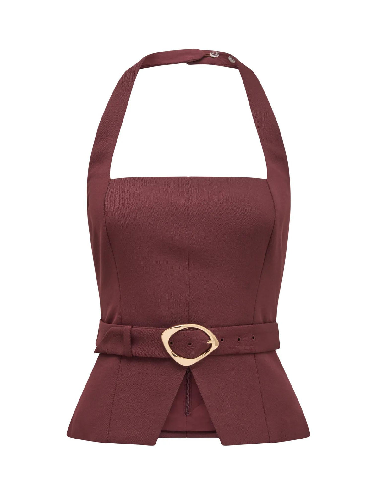 Ellisa Belted Hardware Top Port Royale_mannequin