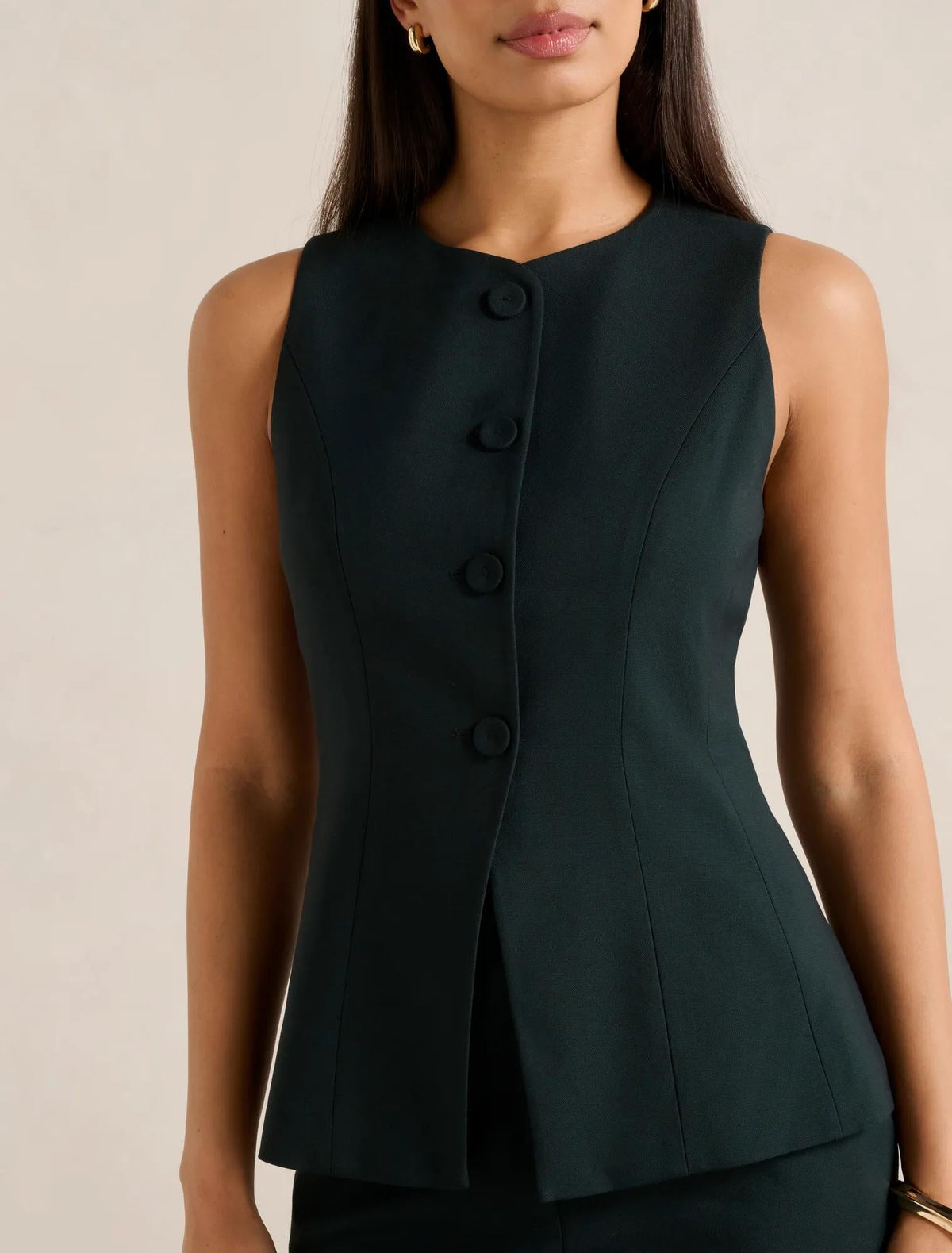 Hendrix Long Waistcoat Emerald Green Suit