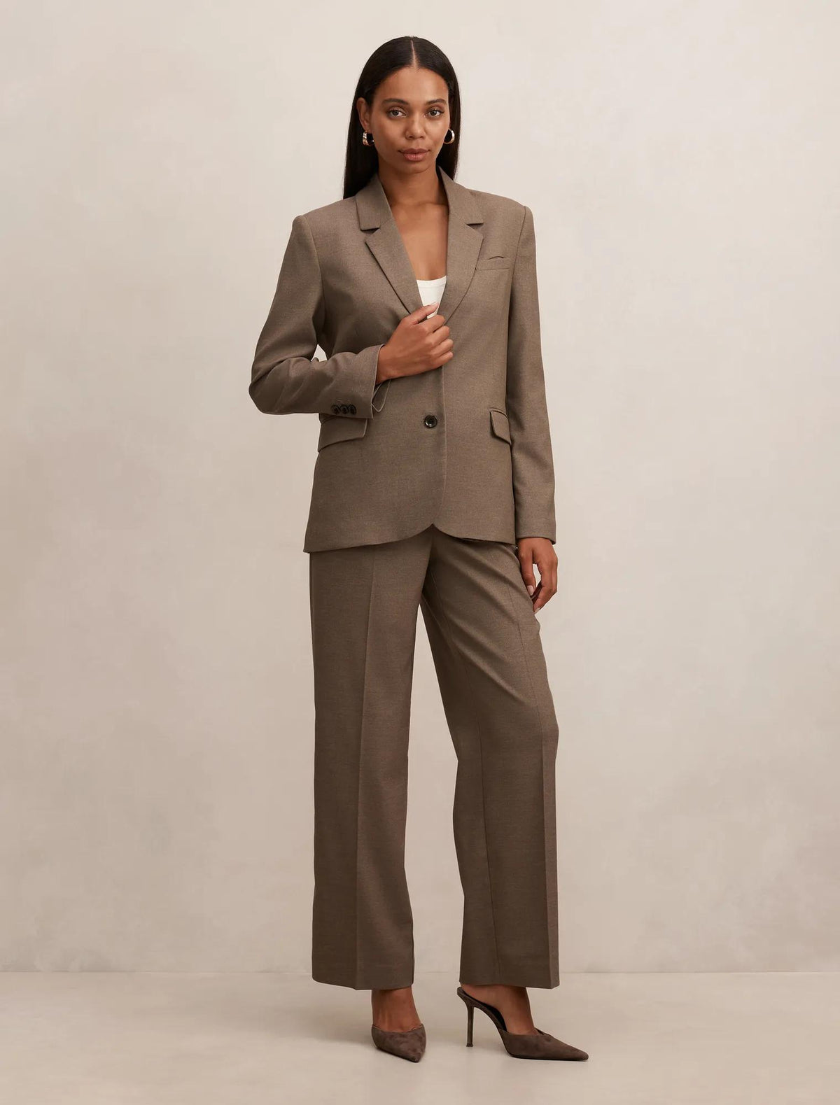 Rhiannon Single Breasted Blazer Burnt Sage Suit