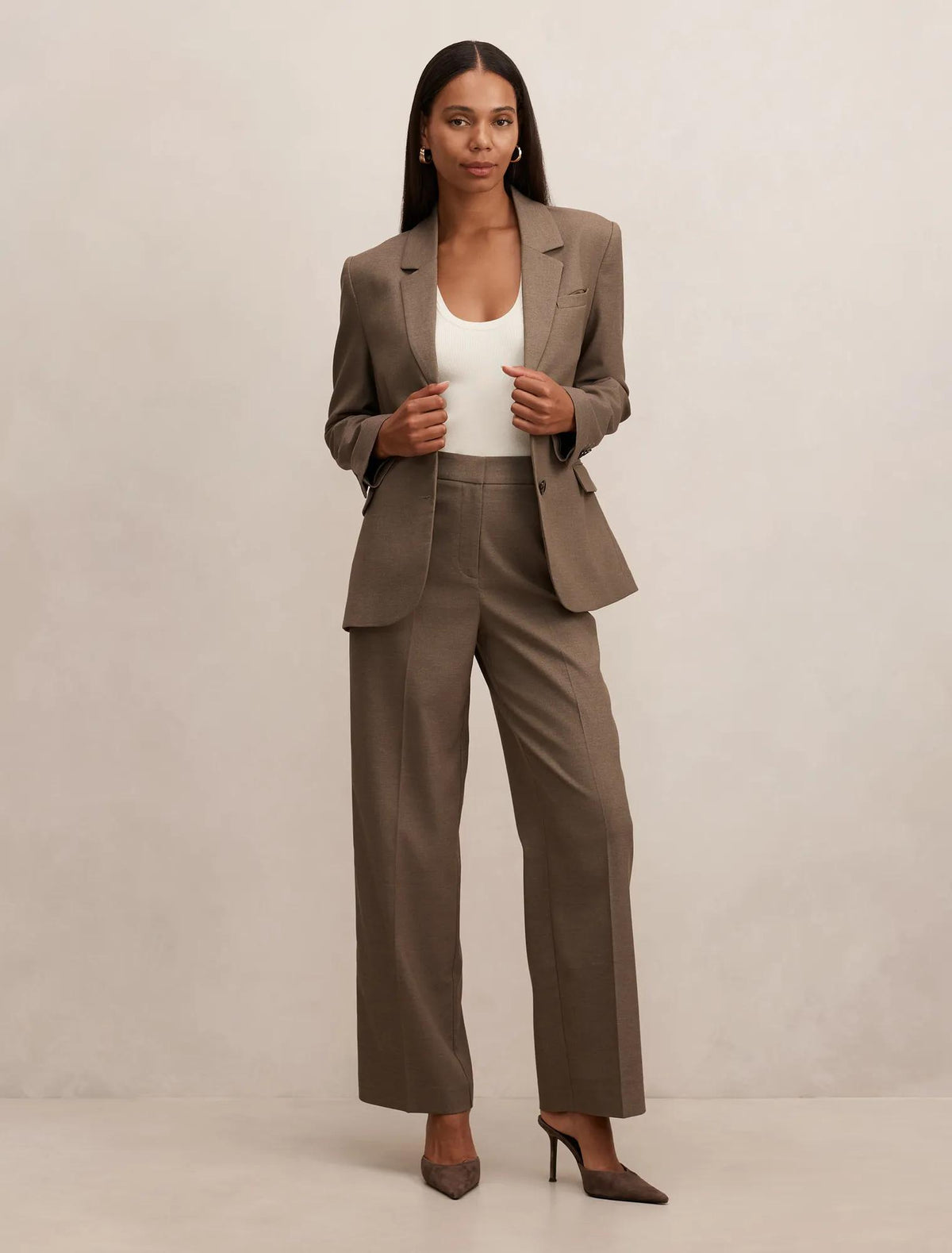 Rhiannon Single Breasted Blazer Burnt Sage Suit