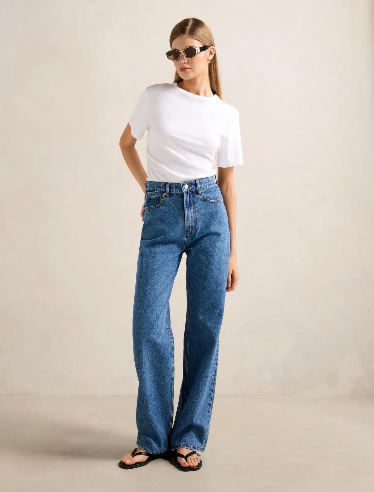 Saskia Boxy Tee Porcelain