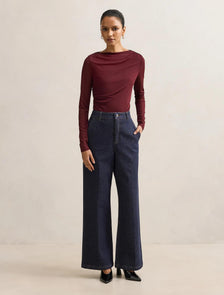 Harper Petite Denim Pant Dark Wash