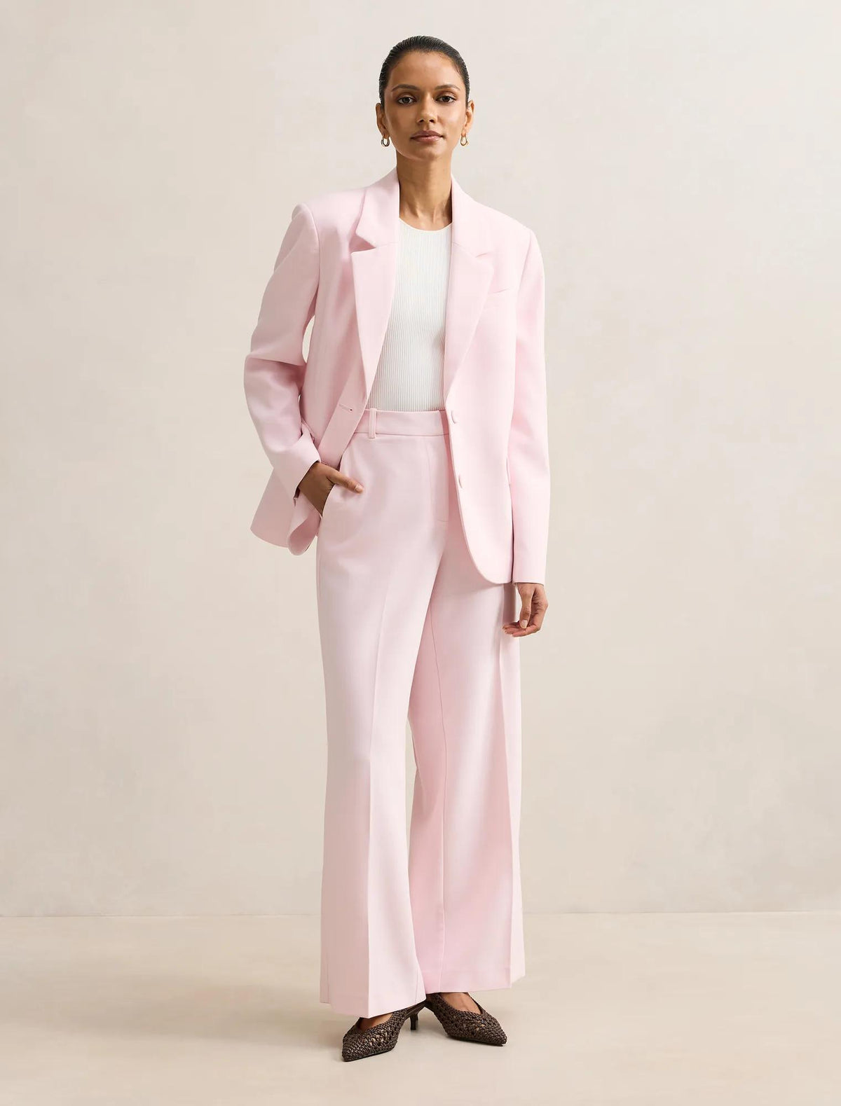 Veda Petite Single Breasted Blazer Cherry Blossom Suit