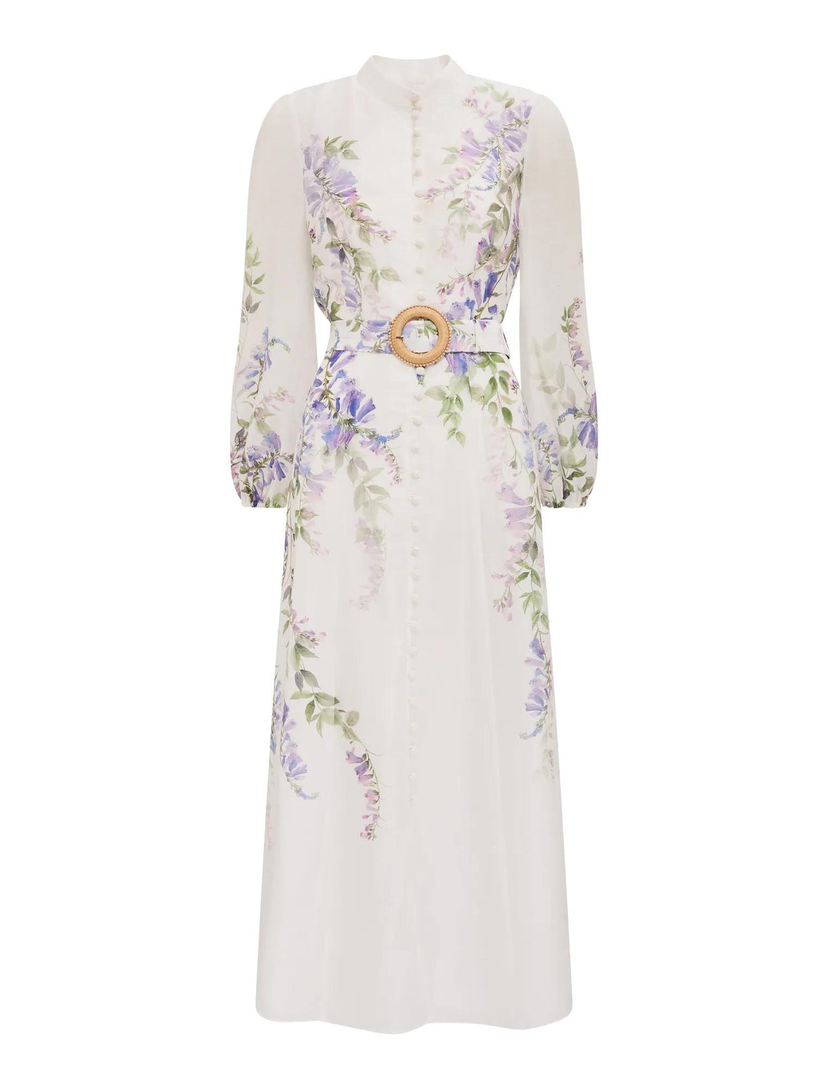 Sheridan Placement Print Midi Dress Wisteria Floral_mannequin