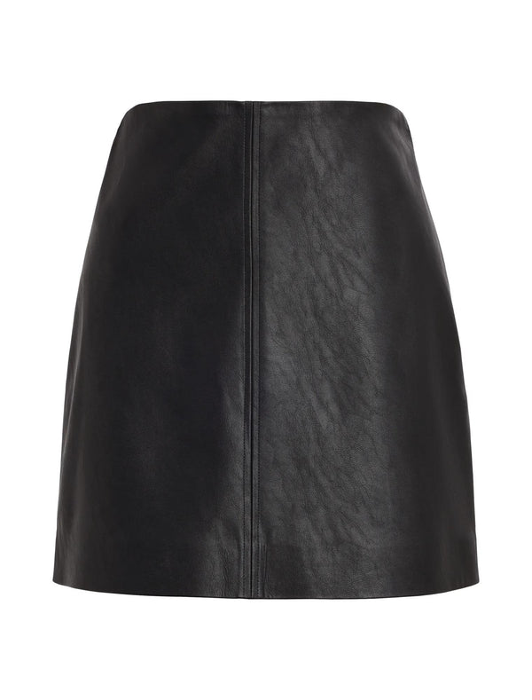 Lauren Vegan Leather Mini Skirt Black_mannequin