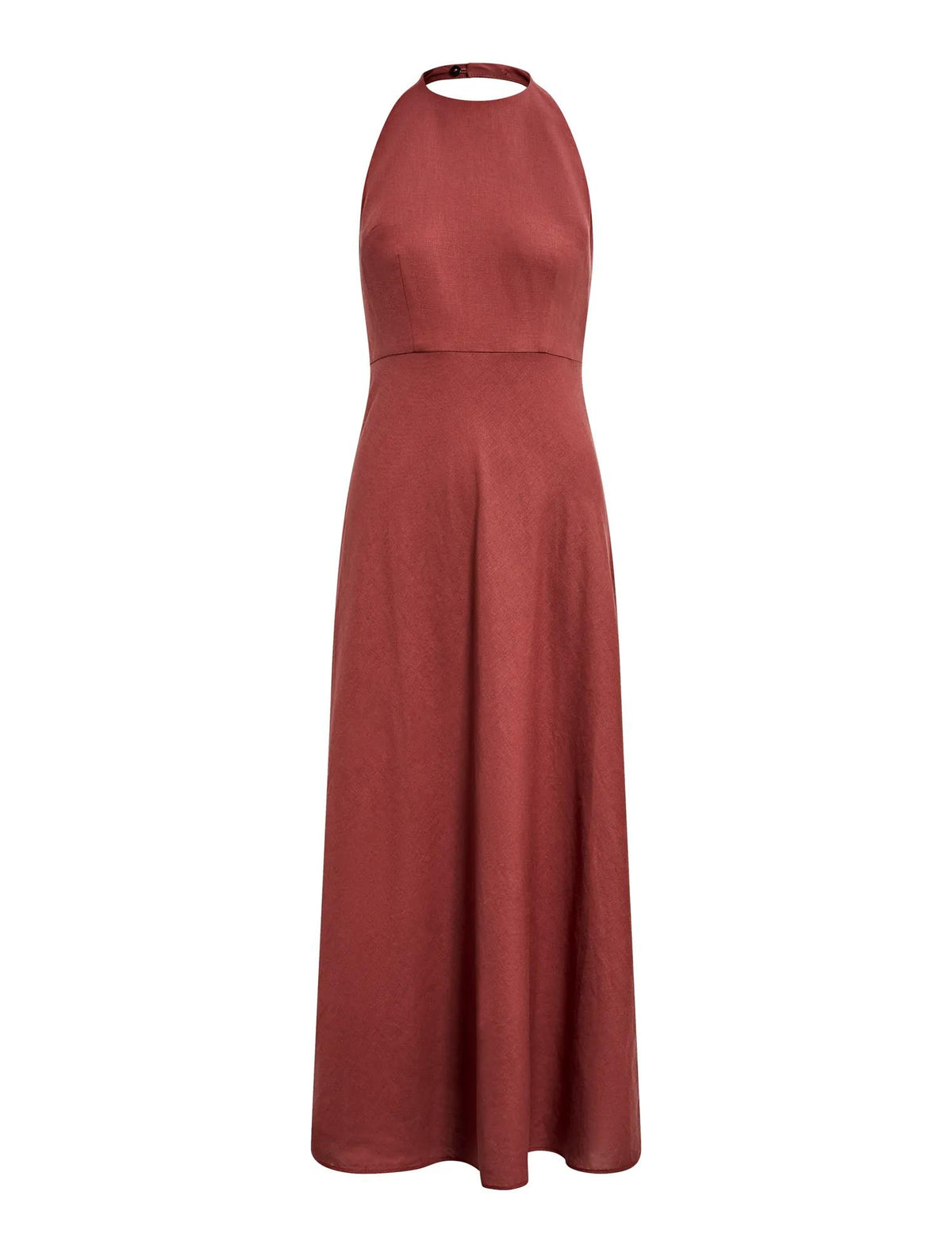 Soraya Beaded Back Midi Dress New Maroon_mannequin