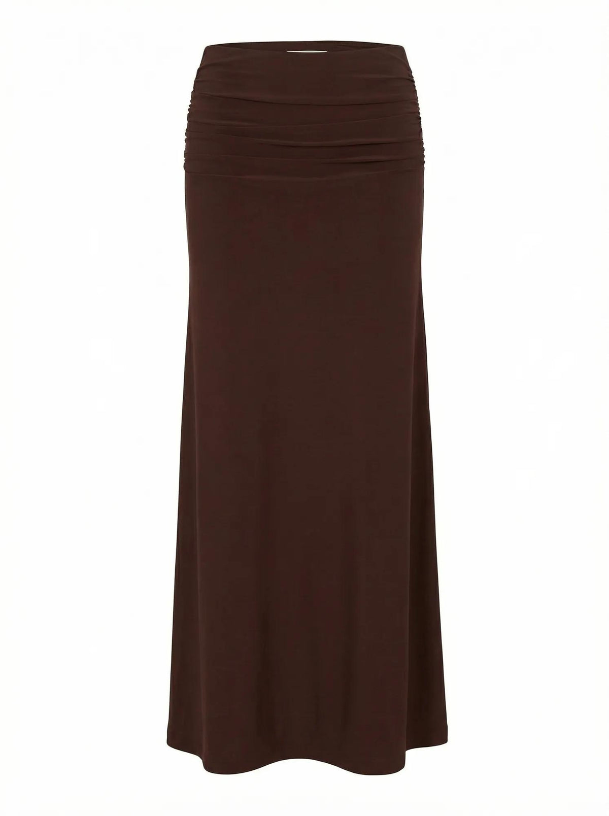 Sutton Flute Maxi skirt Milk Chocolate co-ord_mannequin