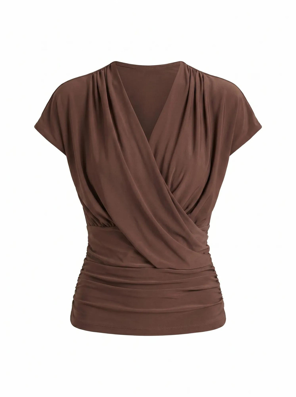 Oakley V-Neck Drape Top Chocolate Martini_mannequin
