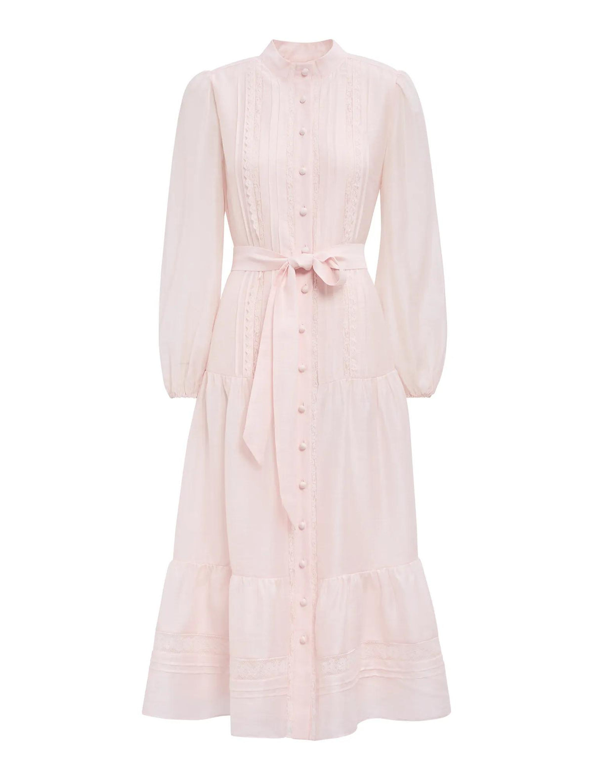 Rachel Lace Trim Midi Dress Rosewater_mannequin