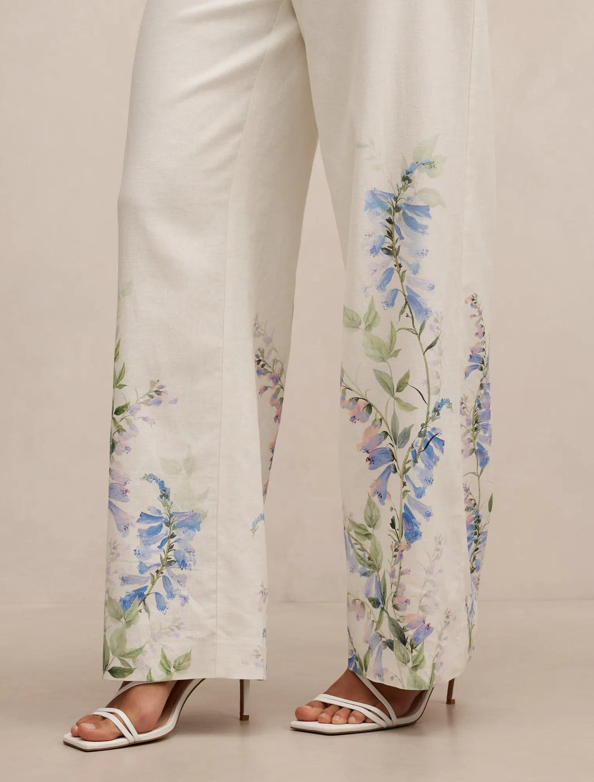 Soleil Floral Placement Print Pant Wisteria Co-ord