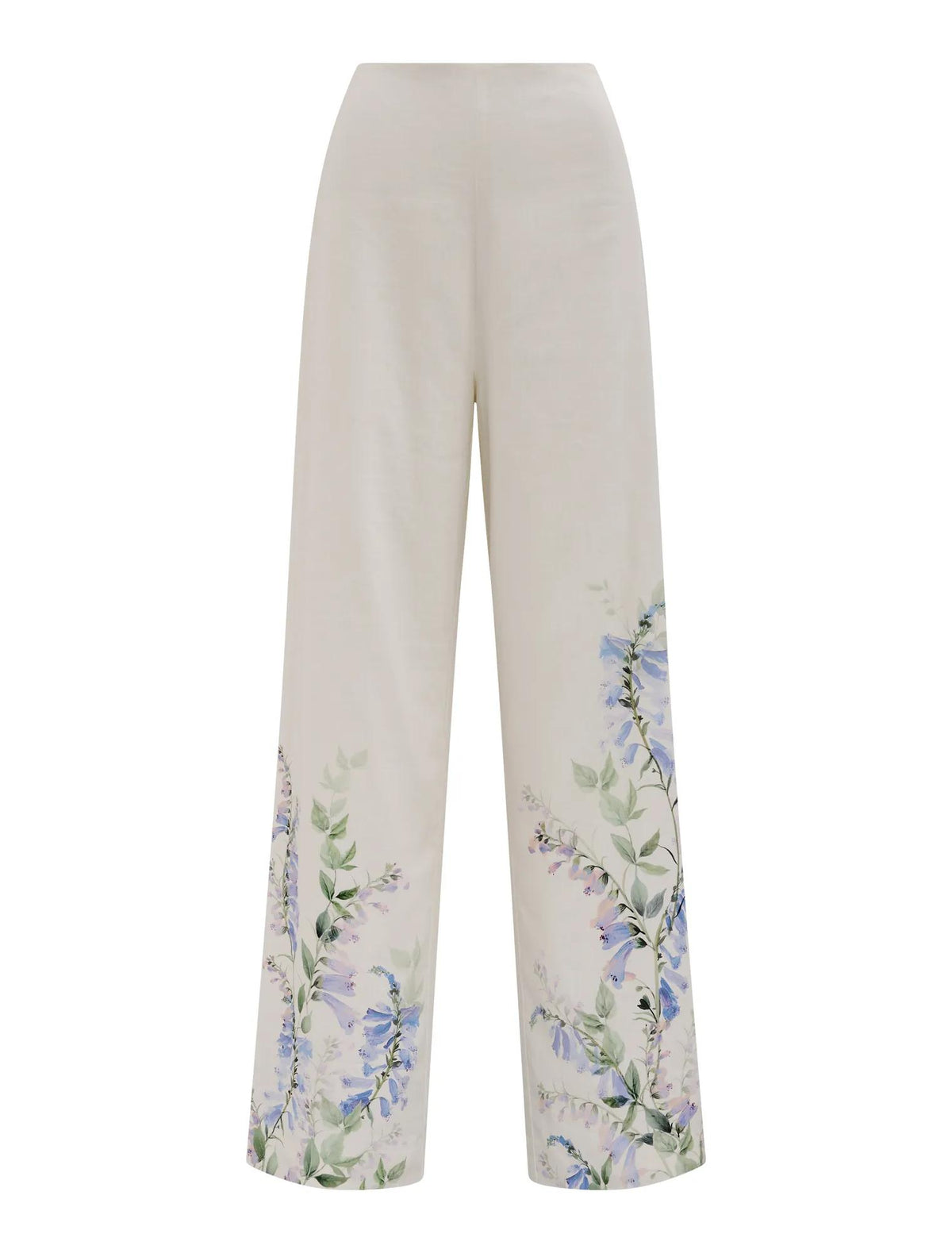 Soleil Floral Placement Print Pant Wisteria Co-ord_mannequin