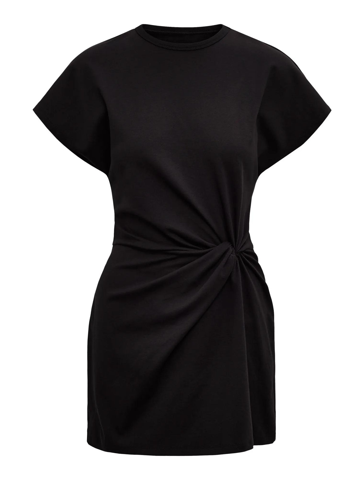Rose T-Shirt Twist Mini Dress Black_mannequin