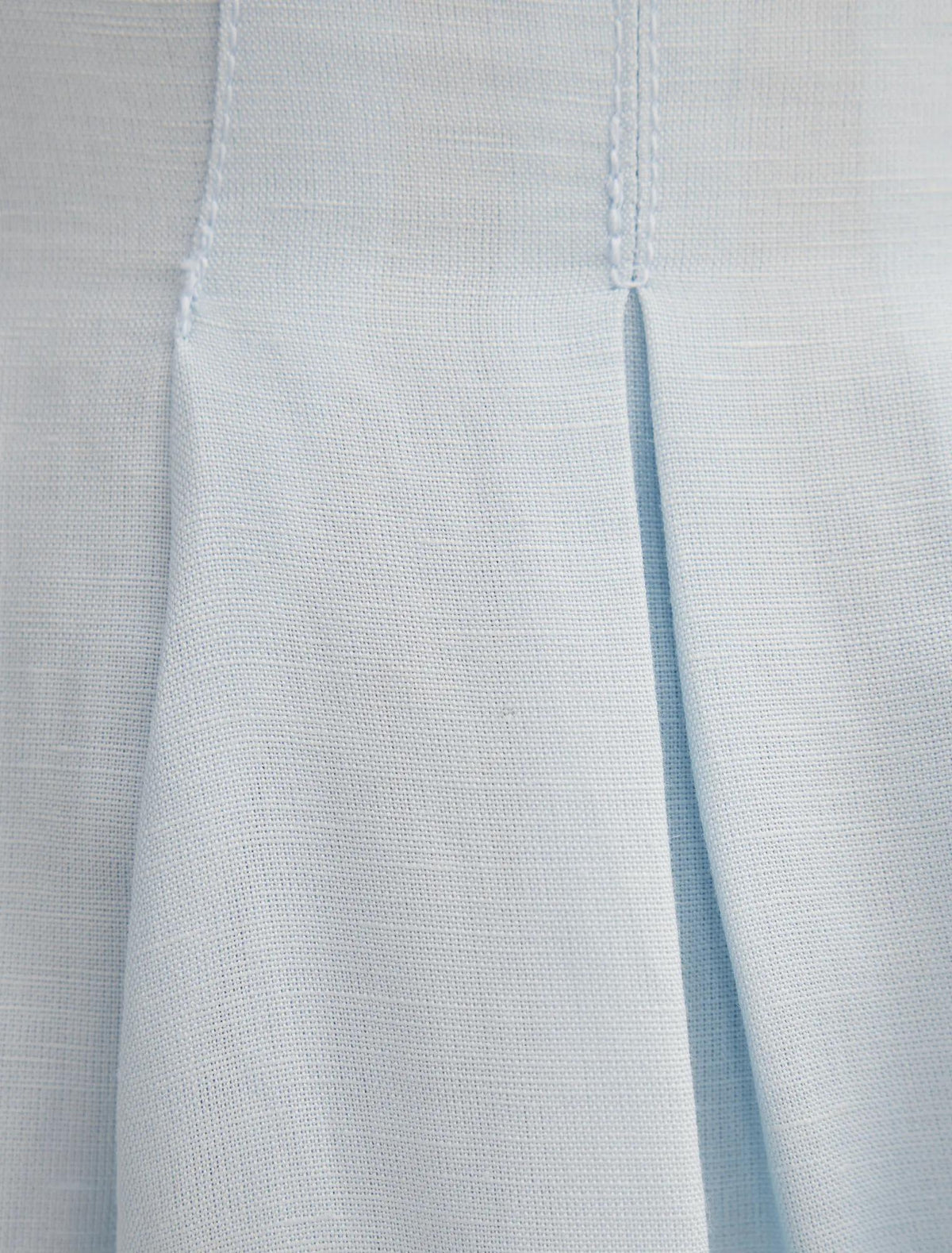 Rosie Linen Sleeveless Tuck Midi Dress Cooling Spray