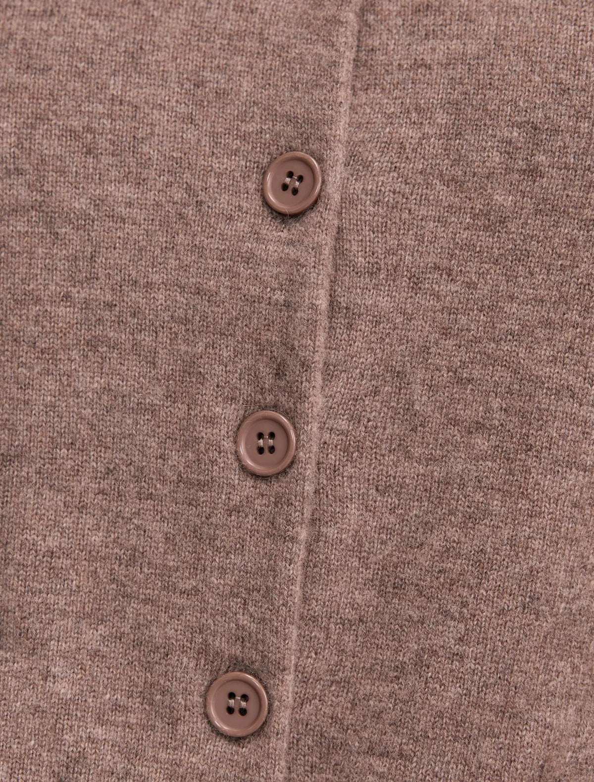 Haisley Merino Blend Knit Cardigan Mocha Brown