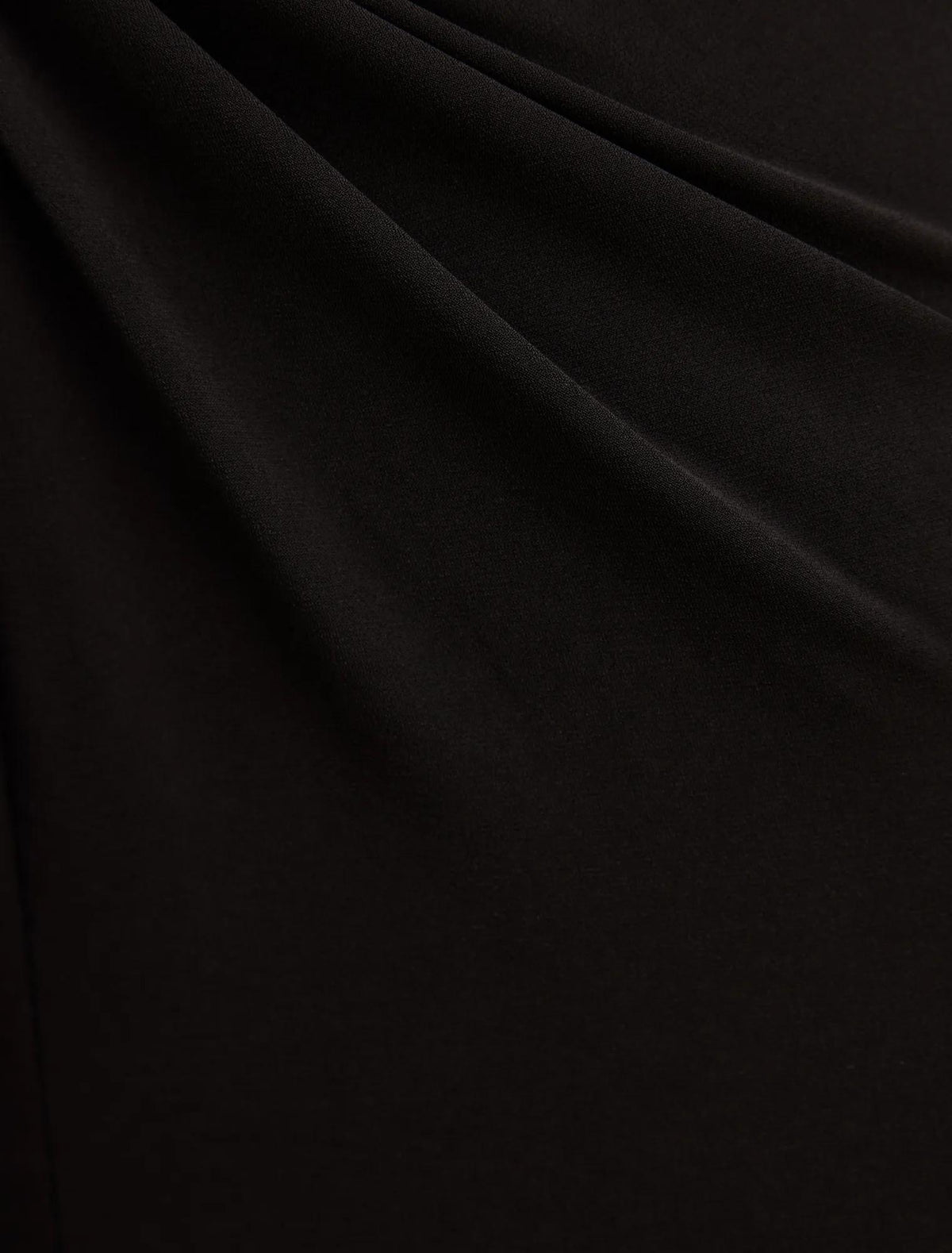 Solana Draped Front Tie Maxi Black