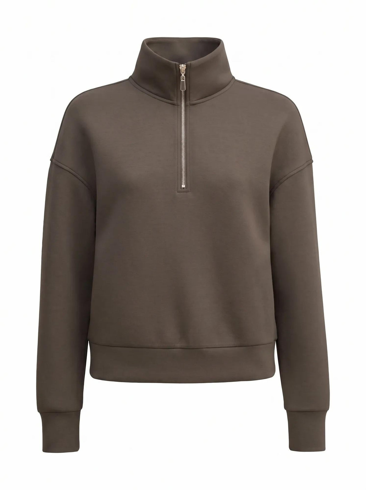Hattie Zip Front Lounge Jumper Sage Moss