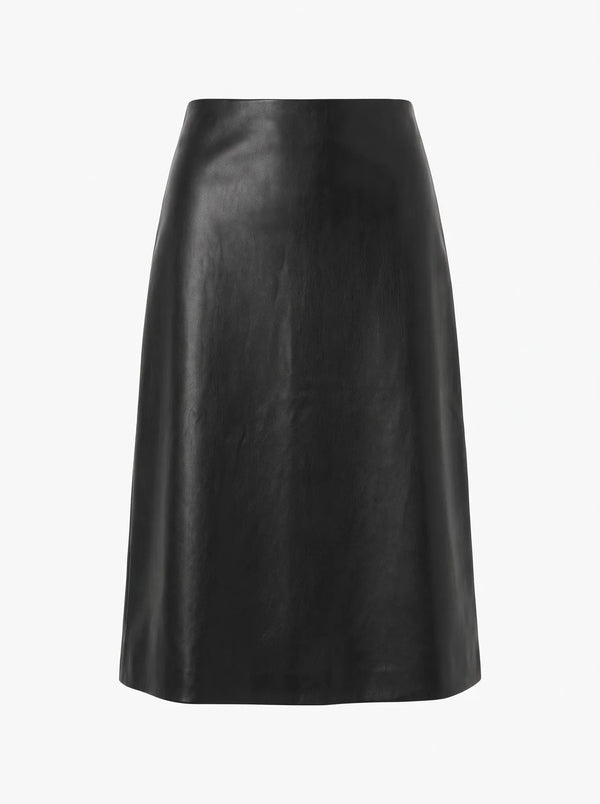 Gigi Faux Leather Pencil Skirt Black_mannequin
