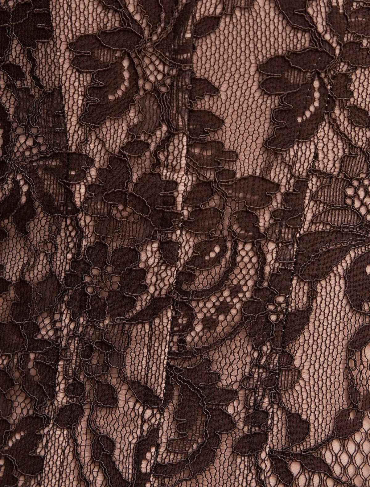 Reese Strapless Lace Corset Mini Dress Chocolate Freckle