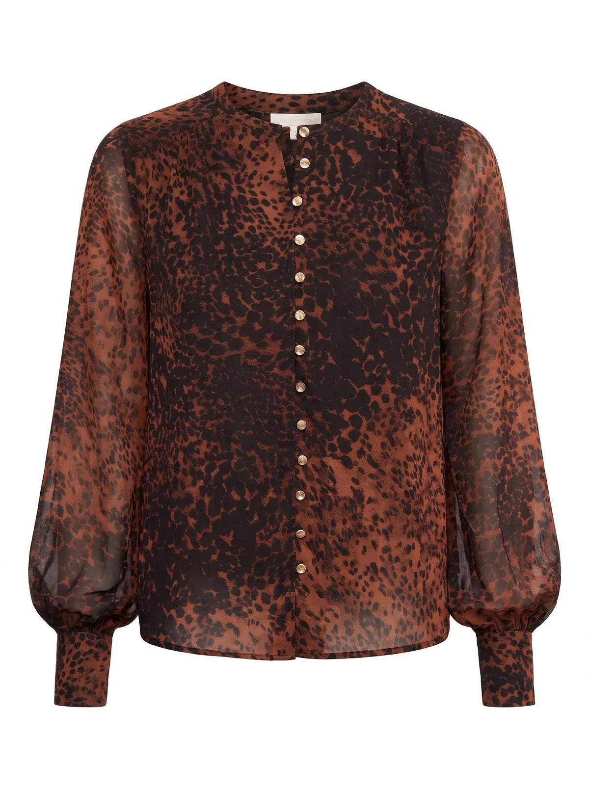 Rinna Printed Blouse Flecked Spot_mannequin