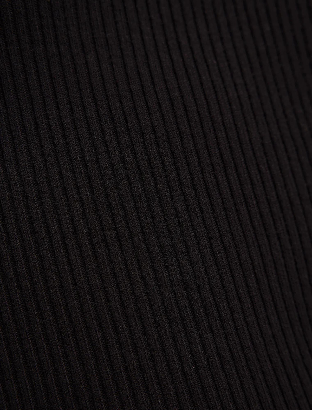 Sienna High Neck Knit Top Black
