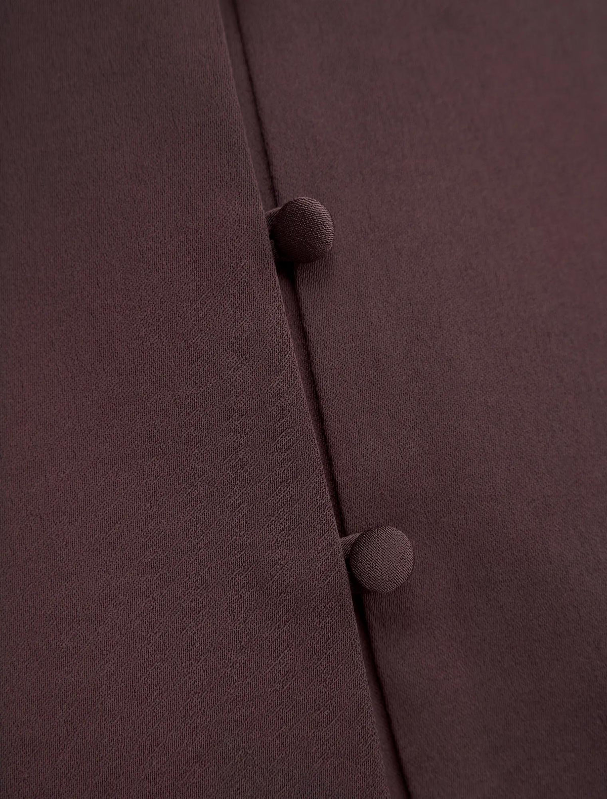 Tarni Structured Satin Blouse Plum Brown Co-ord