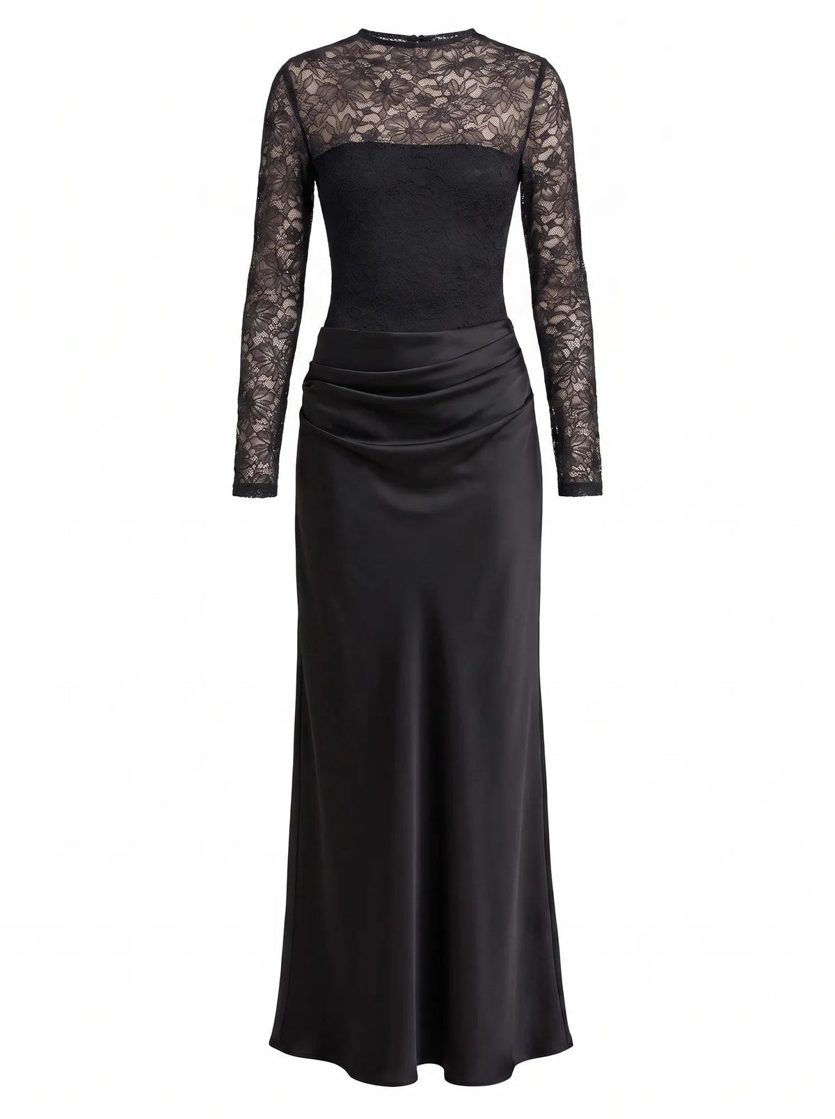 Jayde Petite Lace Bodice Maxi Dress Black_mannequin
