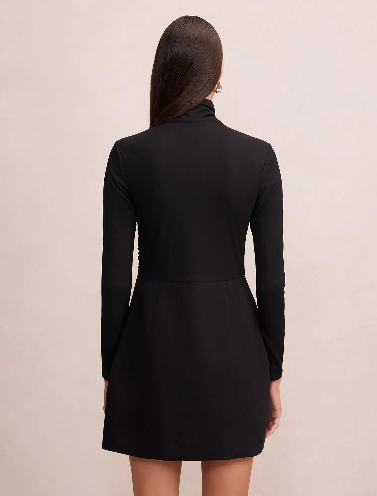 Bronwyn 2-in-1 Wrap Mini Dress Black
