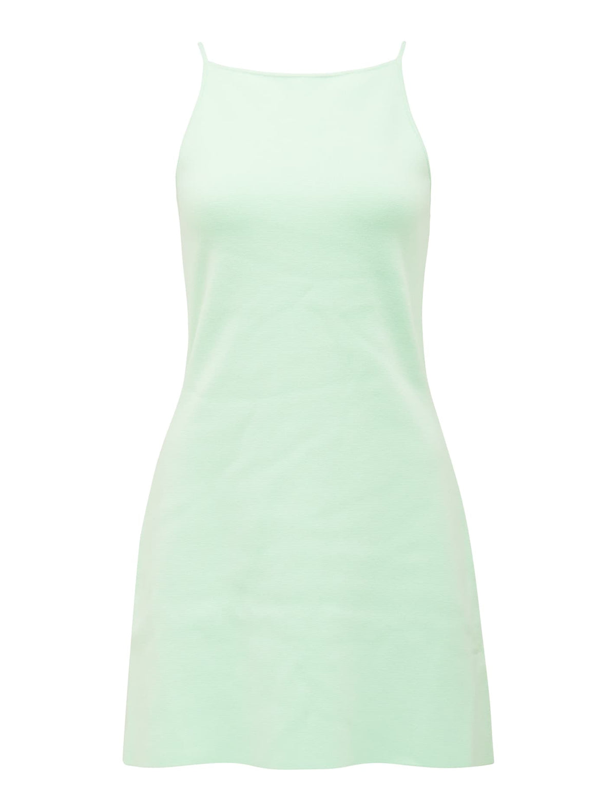 Elena A-line Mini Knit Dress Mint Tint_mannequin
