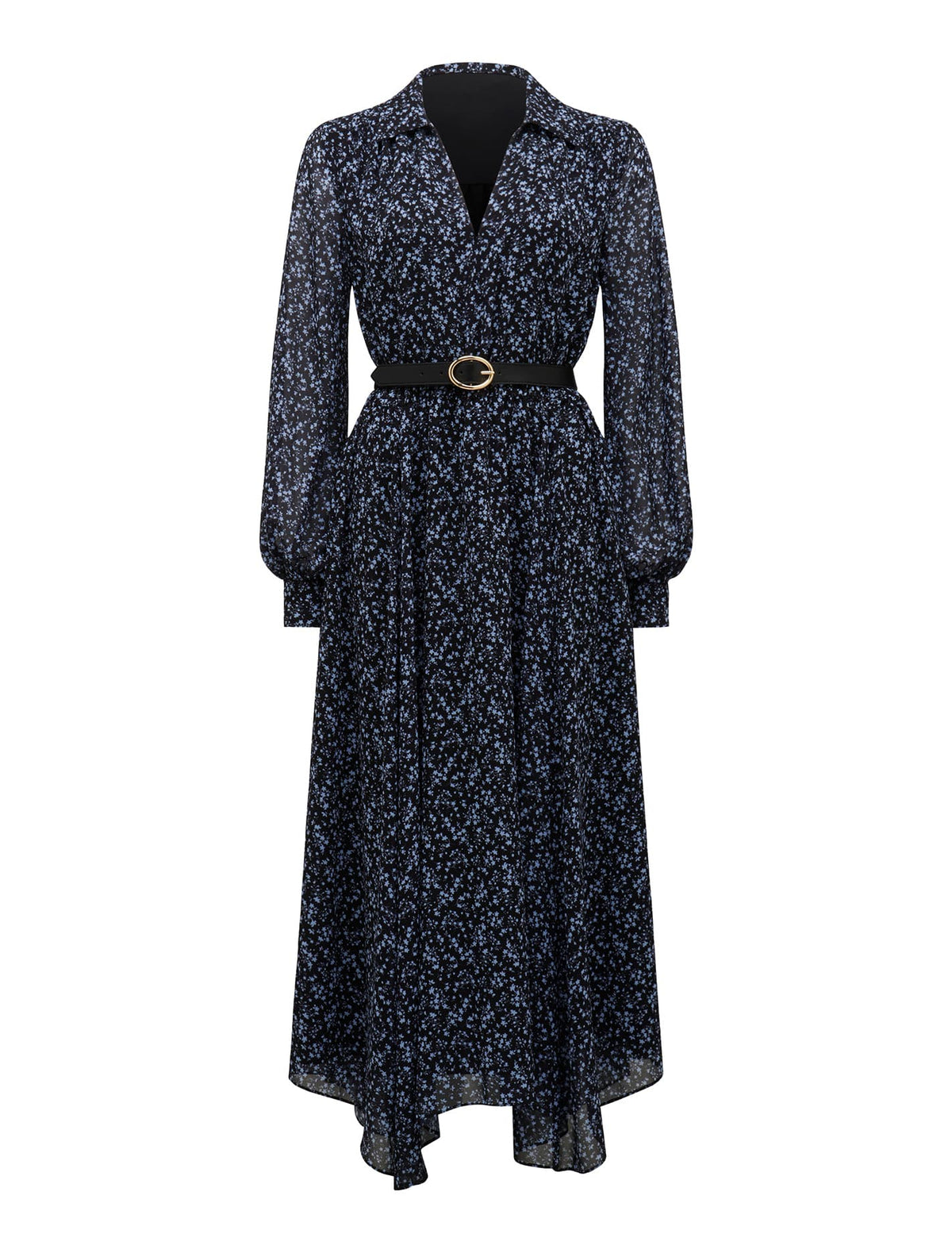 Amber Belted Midi Dress Mercer Ditsy_mannequin