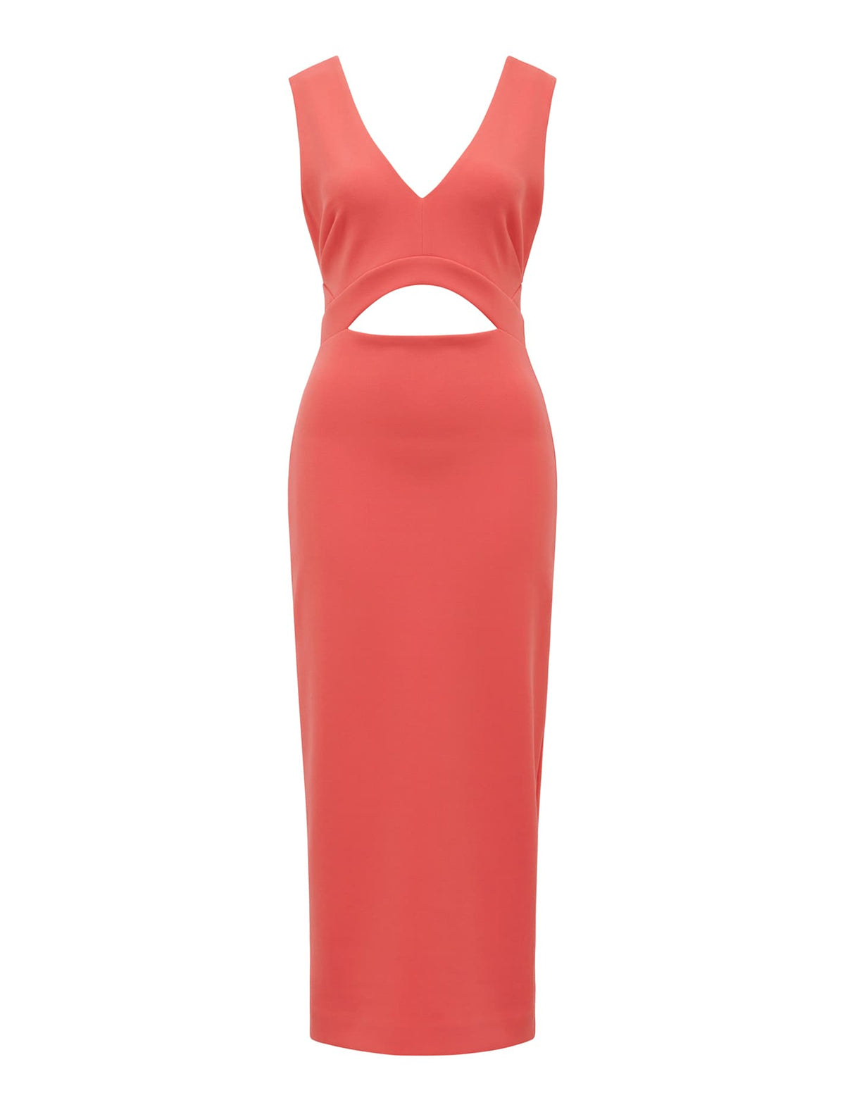 Alexis Bodycon Midi Dress Coral Crush_mannequin