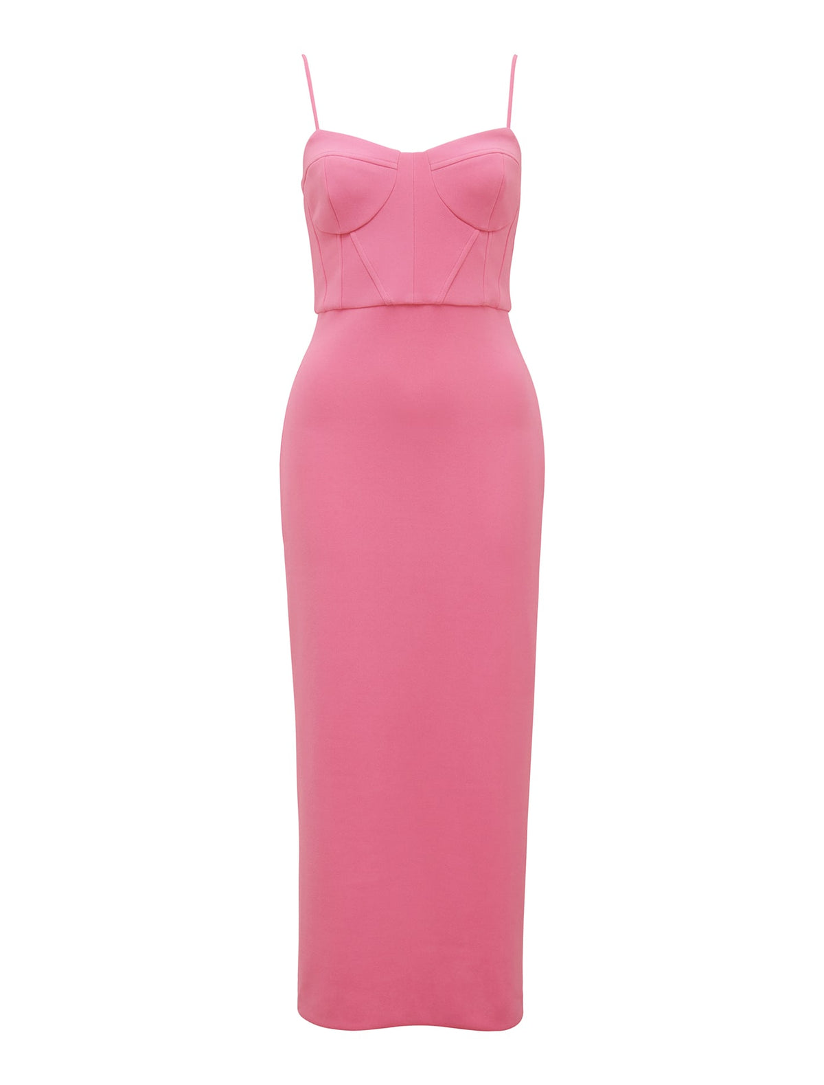 Elsa Corset Bodycon Midi Carnation Pink_mannequin