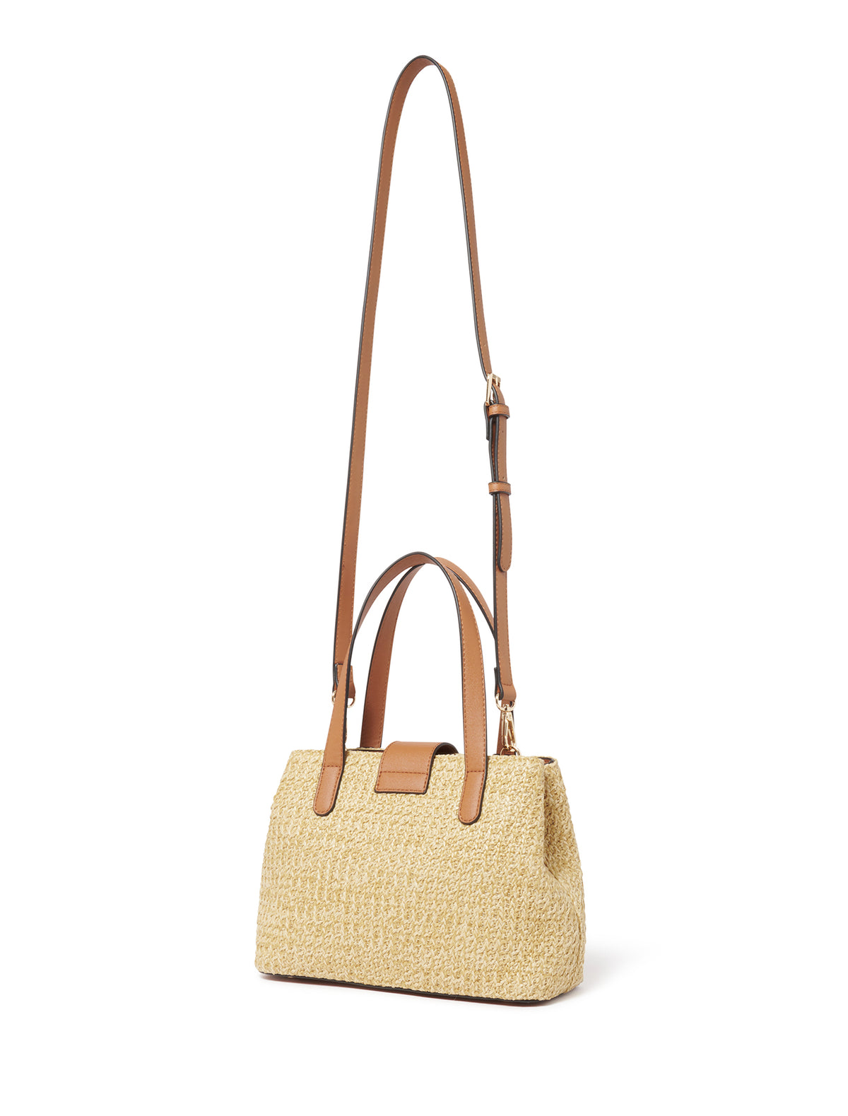Bonnie Weave Small Tag Tote Tan/Natural_mannequin