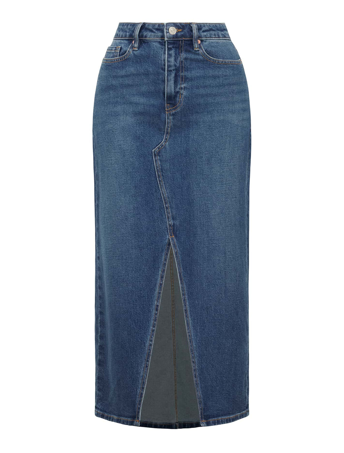 Marion Midaxi Skirt Dark Wash_mannequin