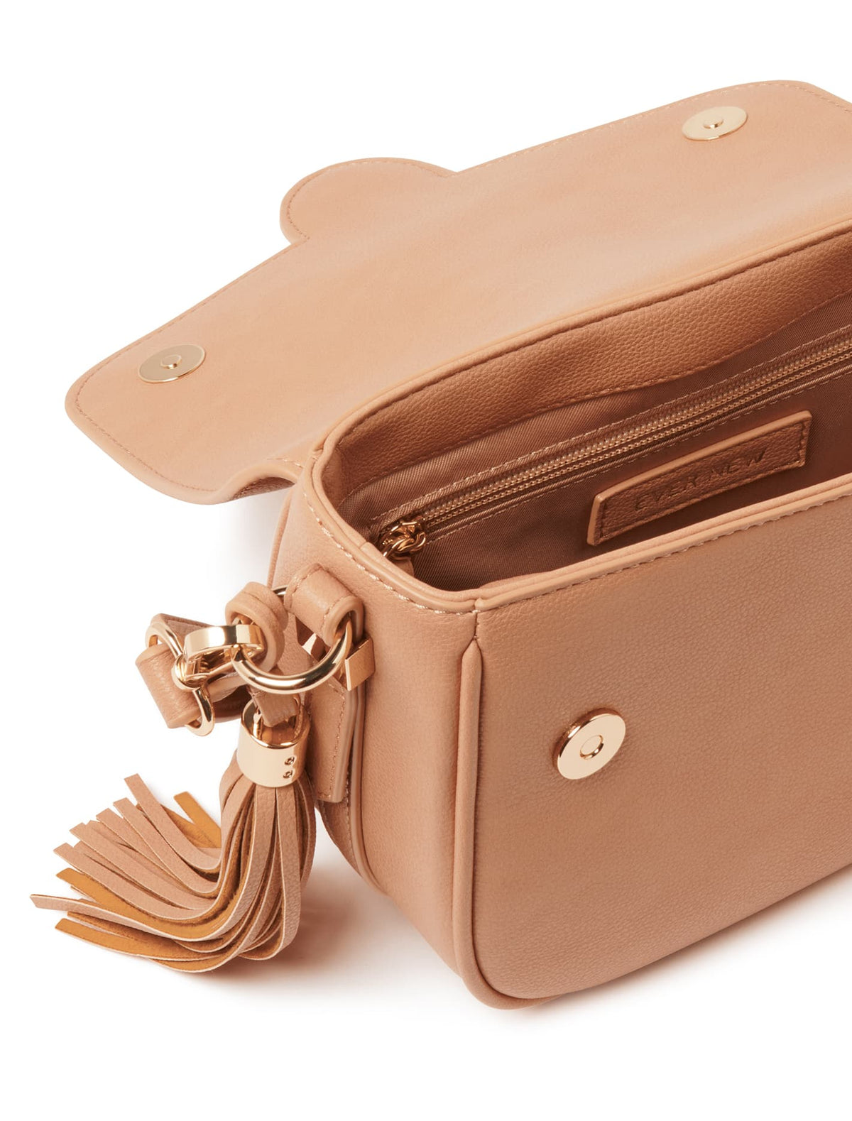 Thea Tassel Saddle Bag - Signature Camel_mannequin