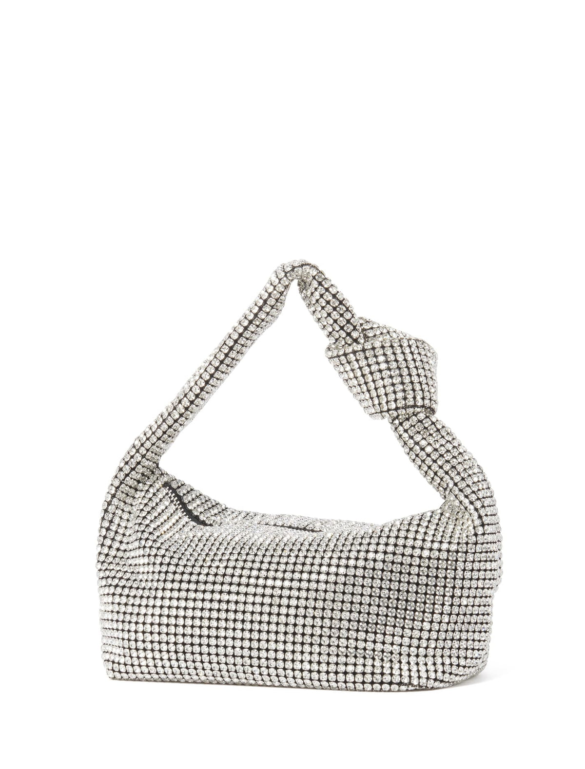 Daphne Knot Embellished Bag - Signature Silver_mannequin