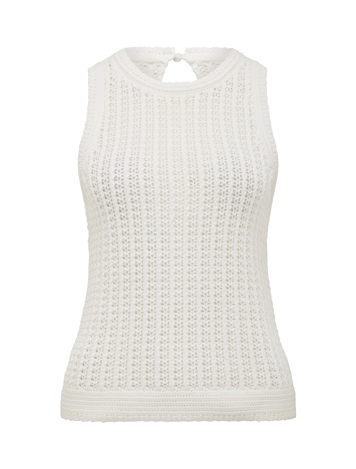 Bailee Crochet Racer Top Porcelain_mannequin