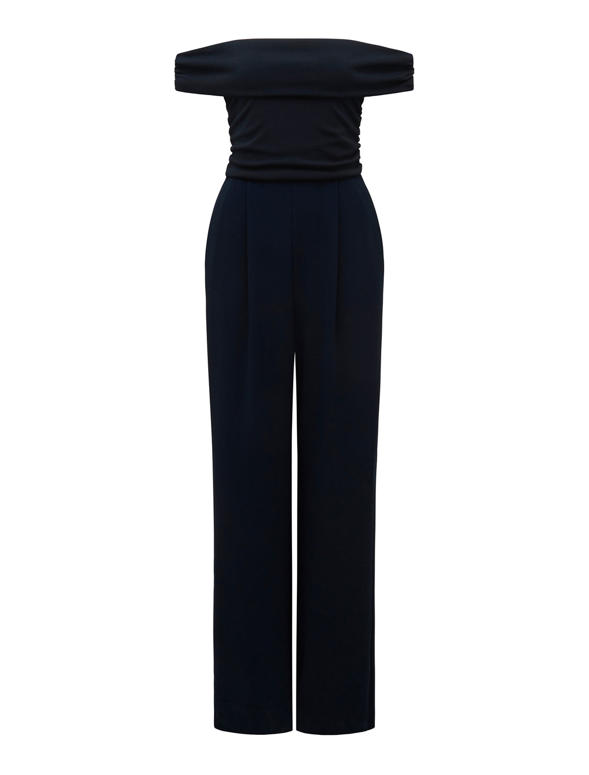 Danni Off-Shoulder Jumpsuit Midnight Blue_mannequin