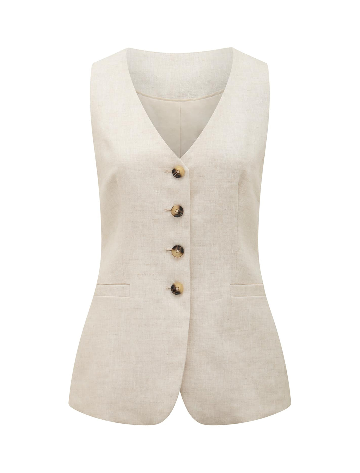 Alexa Waistcoat Natural Suit_mannequin