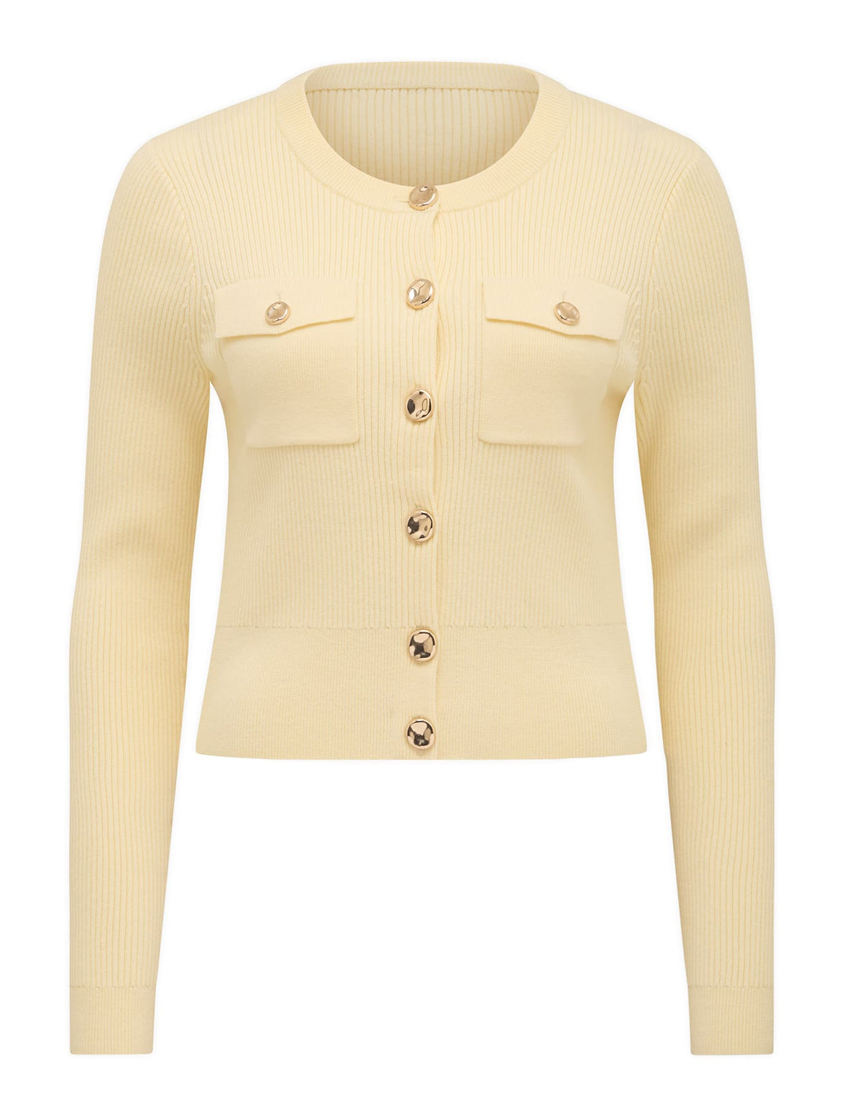 Delta Utility Knit Cardigan Vanilla_mannequin