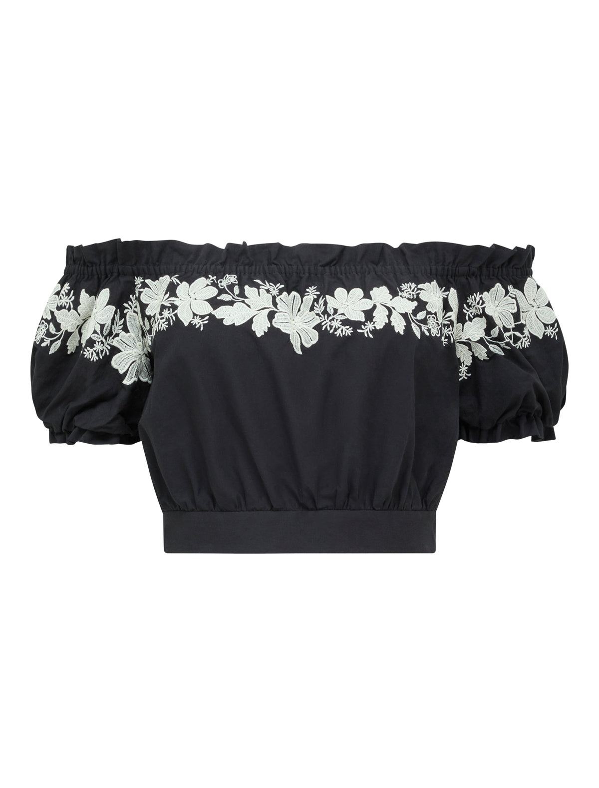 Blaire Embroidery Top Black Vera Co-ord_mannequin