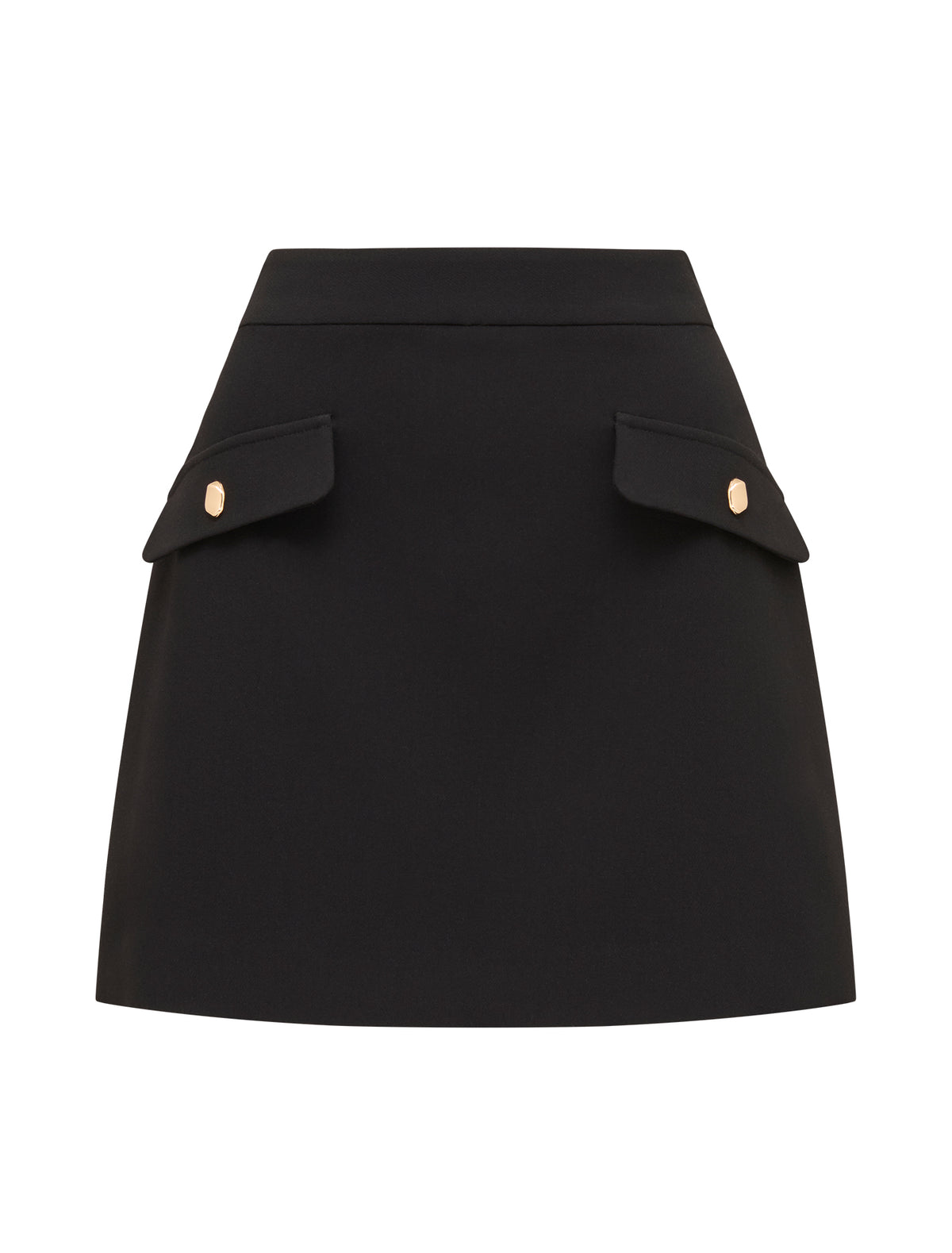 Hazel Pocket Mini Skirt Black_mannequin