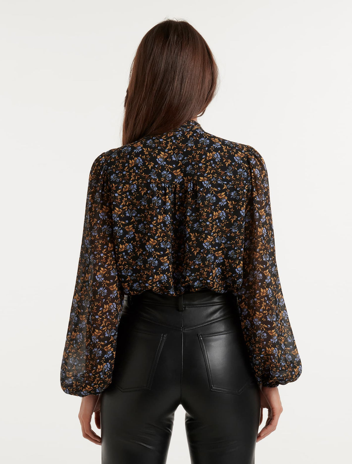 Gwen Button Detail Blouse Everly Ditsy