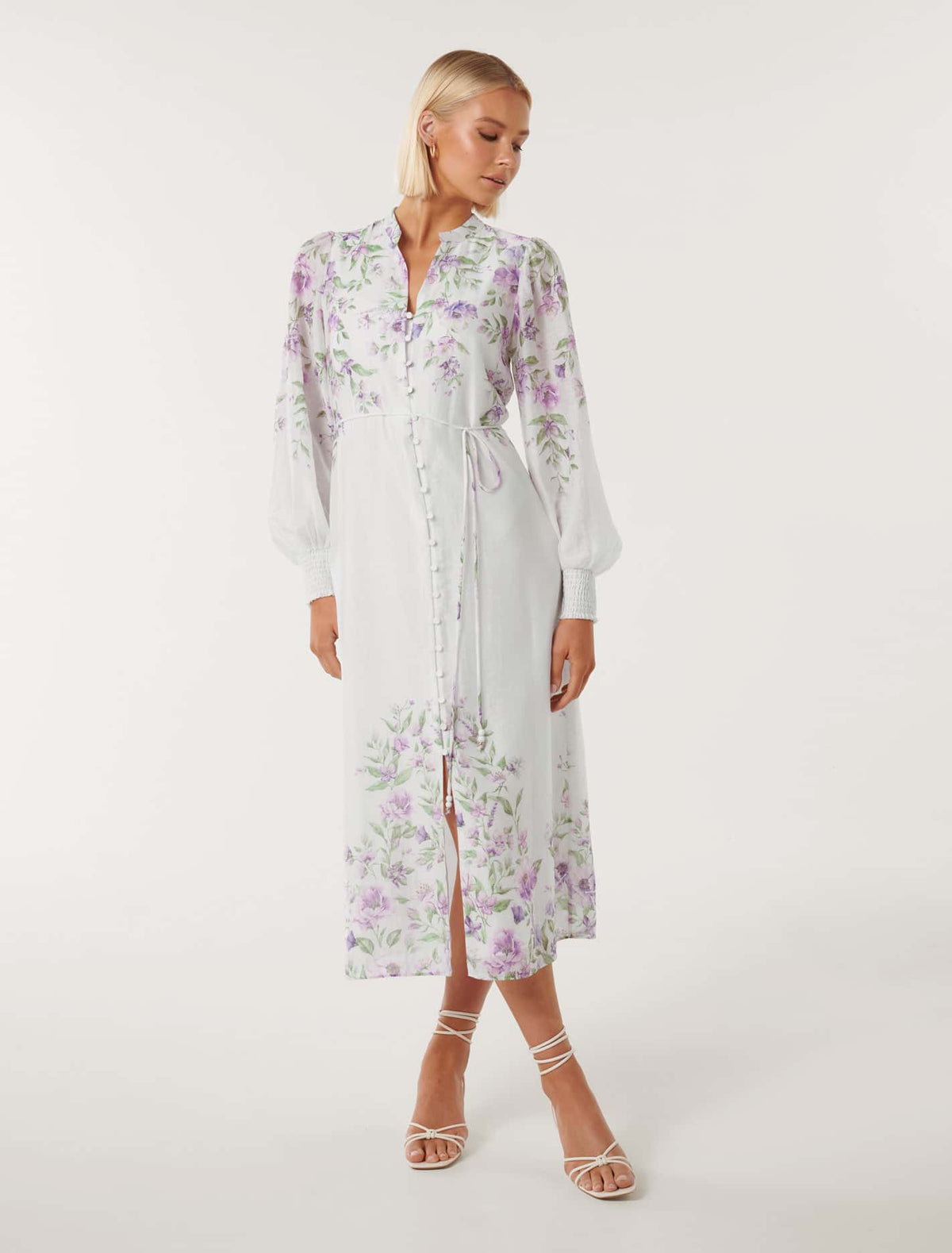 Olympia Printed Shirt Dress Alma Floral