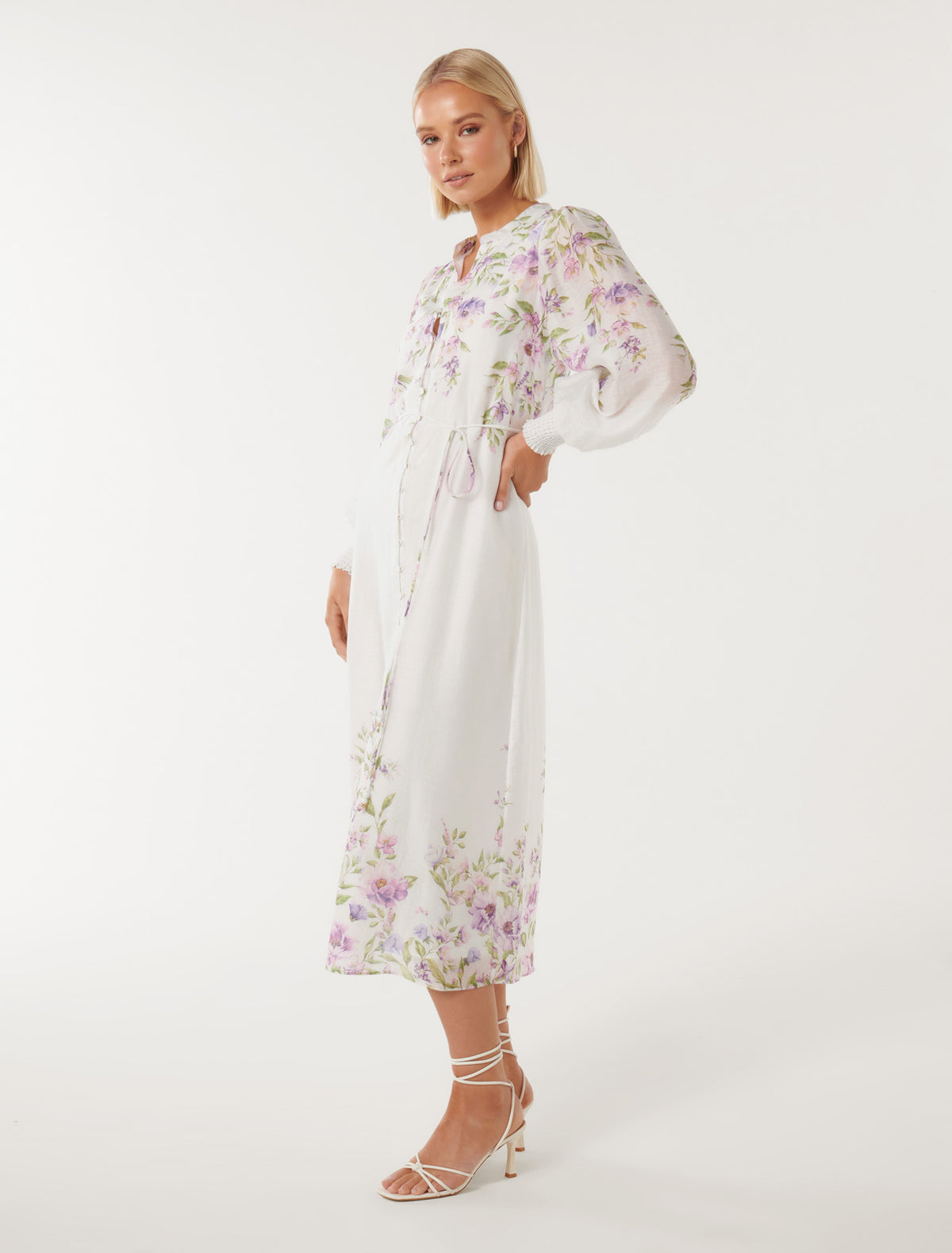 Olympia Printed Shirt Dress Alma Floral